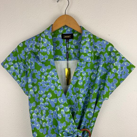 NWT Alexi Admor Paris Floral Wrap Dress - Picture 4 of 9